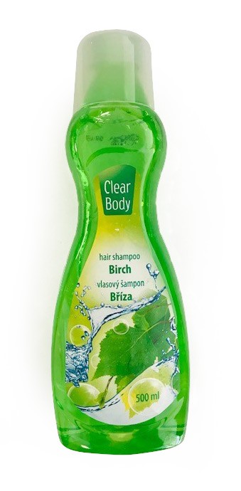 Clear Body Šampon Bříza 500ml - Kosmetika Pro muže Vlasová kosmetika Šampóny